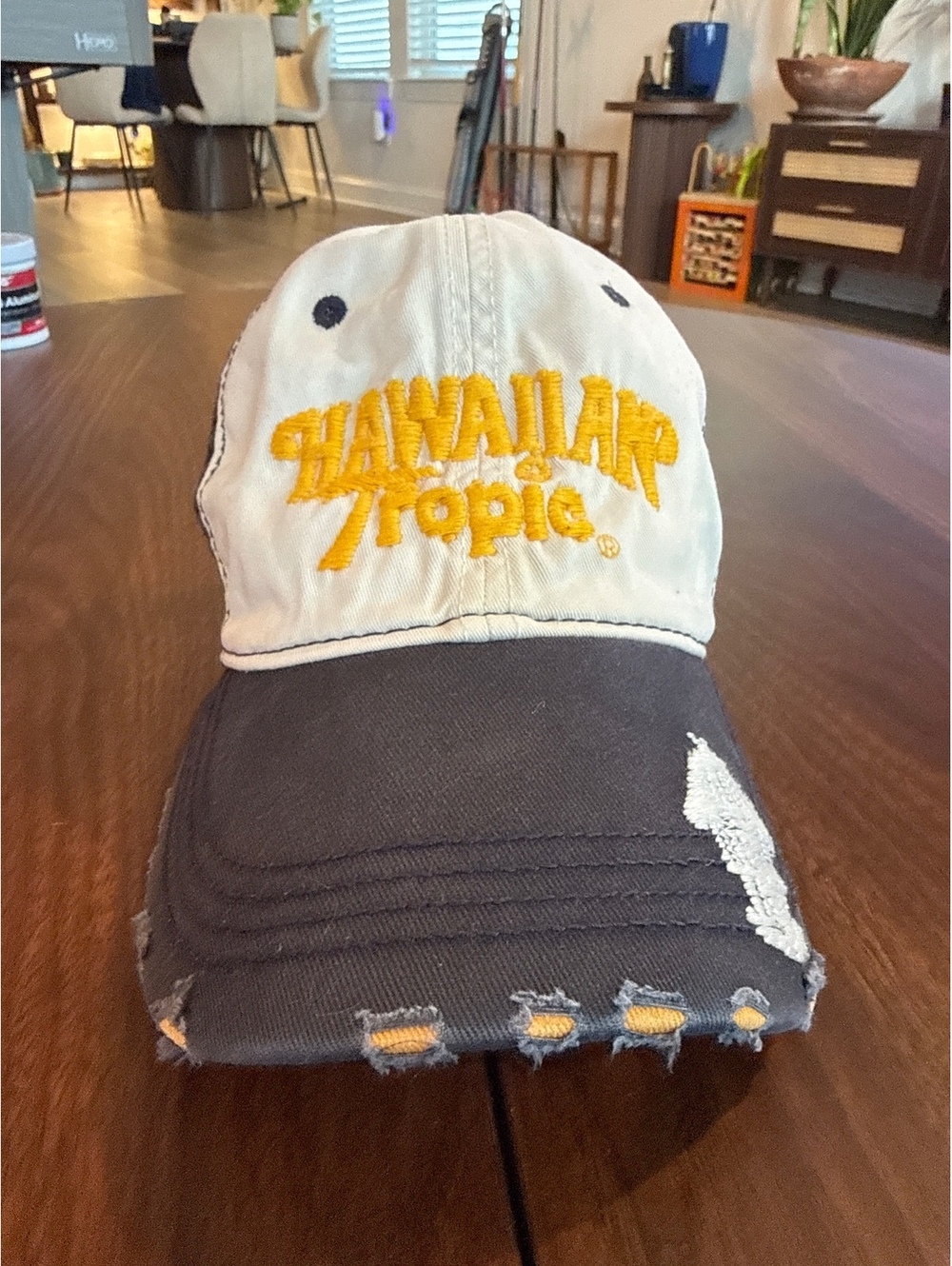 Hawaiian Tropic Two-Tone Distressed Baseball Cap